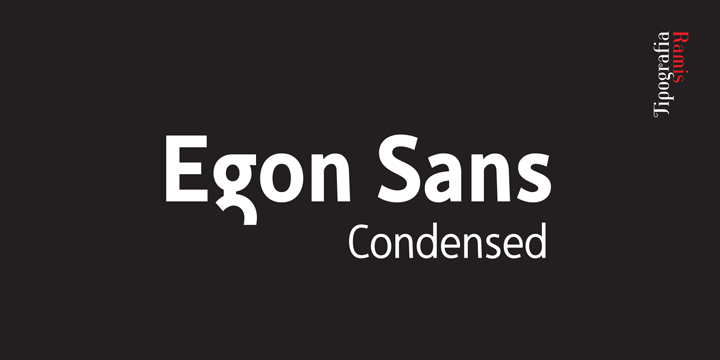 Пример шрифта Egon Sans Condensed #1